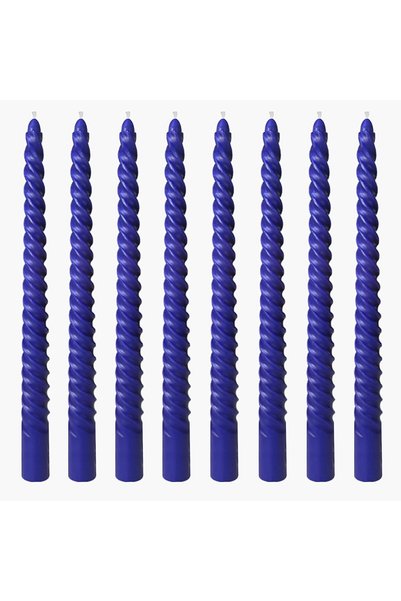 Generic 8 Inch Swirl Candlesticks, Spiral Taper Candles, Set of 8 Candle Stic...