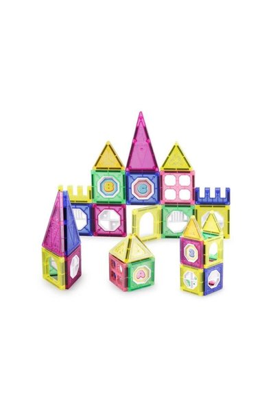 Jumbo Set Cuburi Magnetice Colorate - 34 de piese