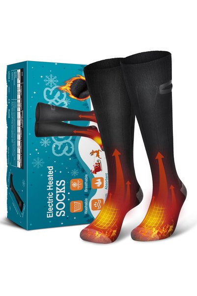 Generic Brand Heated winter socks for men and women, USB rechargeable - L