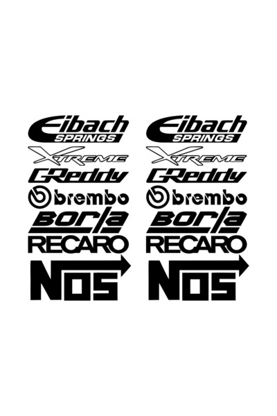 OEM Set de 14 autocolante auto cu diverse logo-uri