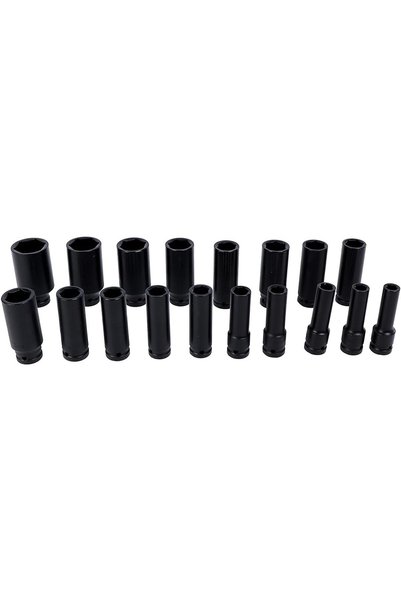 Generic Drive Socket Set -18 Pieces 1/2inch Drive- Heavy-Duty CR-MO Steel wit...