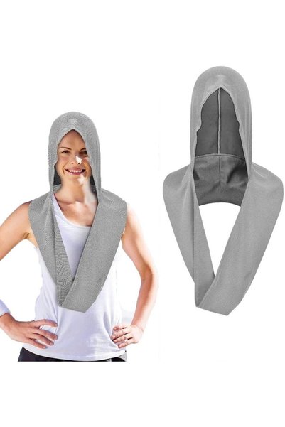 Generic Cooling Hoodie Towel,Soft Comfortable Fast Drying Hoodie Multifunctio...