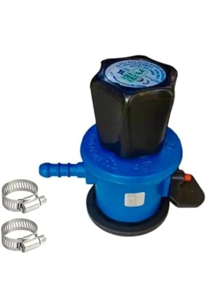 Generic منظم غاز، منظم غاز للفناء مع مشبك، صمام تحكم لشواية الغاز، منظم غاز ل...