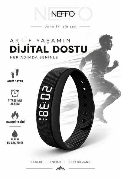 NEFFO Titreşimli Bileklik,Akıllı Bilekik, Titreşimli Alarm Bileklik Saat