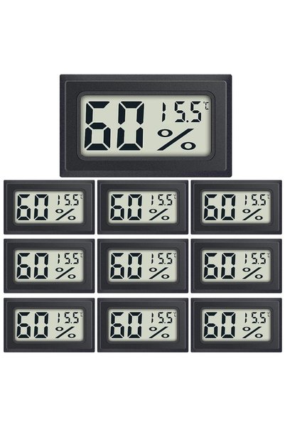 Generic Brand 10 bucăți Mini Termometru Higrometru Digital cu Celsius ( ° C),...
