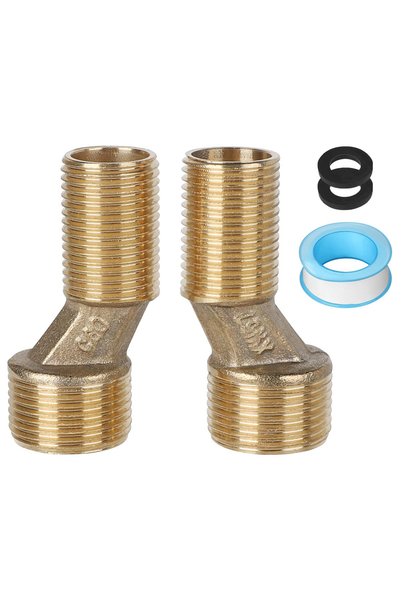 Generic Brand Σετ 2 εξαρτημάτων S G1/2 σε G3/4, Ρυθμιζόμενο εκκεντρικό εξάρτη...