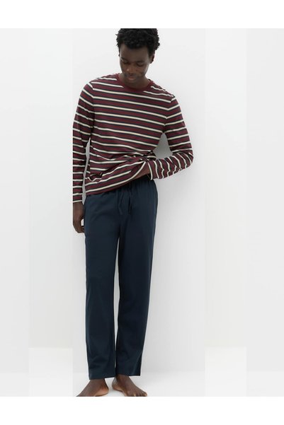 Marks & Spencer Set de pijamale din bumbac pur, cu dungi