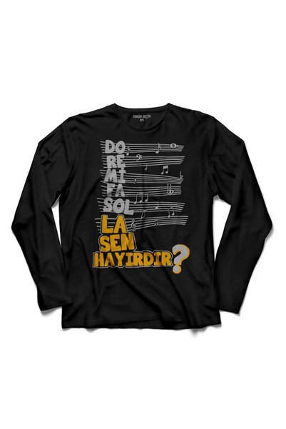Kendim Seçtim Ankara Bebesi Do Re Mi Fa Sol La Sen Ce mai faci? Tricou negru ...