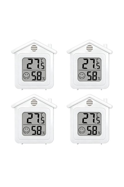 Generic Brand Mini termometru/higrometru LCD, set de 4, indicator de confort ...
