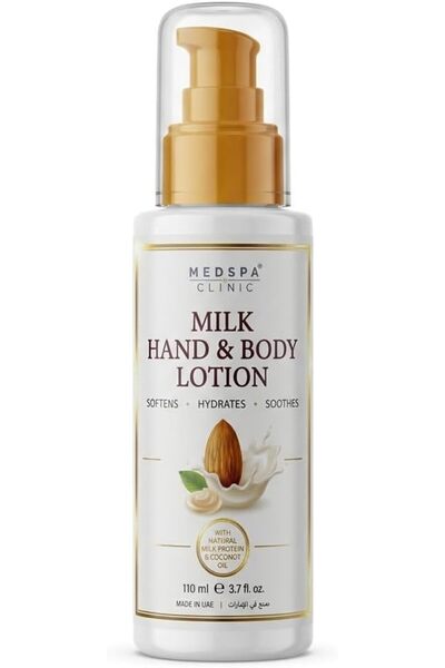 MEDSPACLINIC Milk Hand & Body Lotion 110ml (3.7 fl oz) – Travel Size Moisturi...