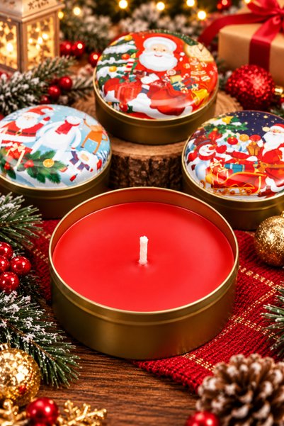 lovepoly New Year's-Themed Scented Candle in a Tin Can—New Year's Decoration