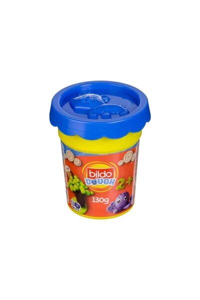 Jumbo Bildo DOH Plastilina Bleu in Pahar cu Capac Forma cu Model Animal 130g