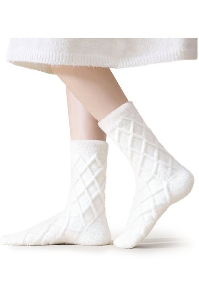 Generic Brand Плюшени чорапи - 22 x 22 см - Меки и удобни чорапи - Топли чора...