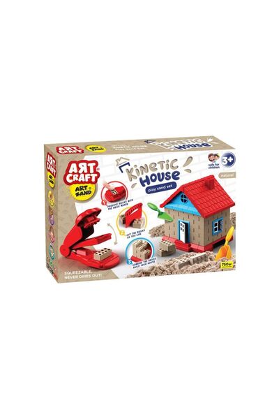 Jumbo Set Creativ cu Nisip Kinetic Casa - 12 piese