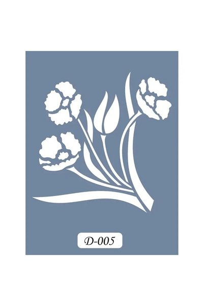 Cadence Boya D05 Flower Pattern Modal Series Stencil 15x20 cm