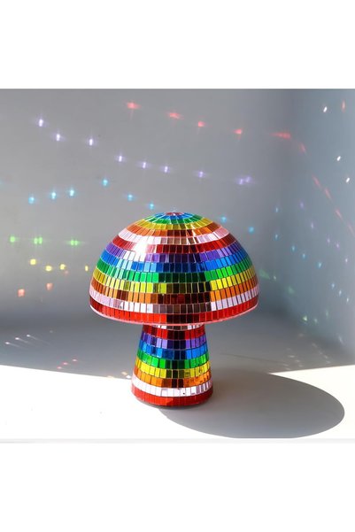 Generic Brand Creative Disco Mushroom Ornament for Party Table Decoration, Ha...