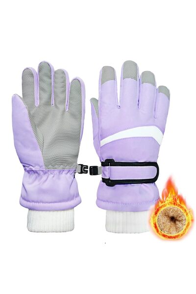 Generic Brand Children's Ski Gloves, Warm Fleece Winter Gloves for Boys and G...