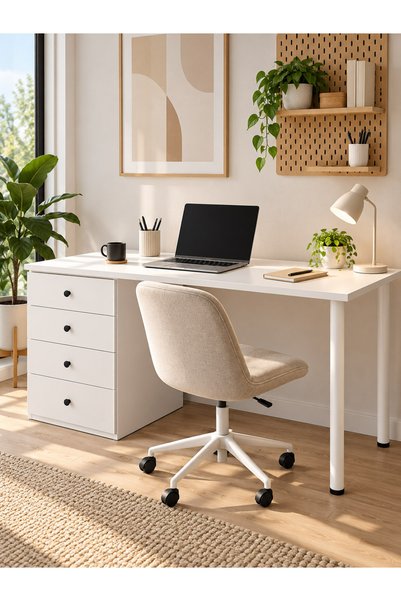 DEKOREX CLM114 4 Çekmeceli Çalışma Masası