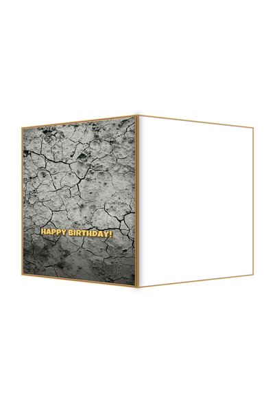OEM Felicitare Aniversare Urmă de Stâncă Fisurată, Design Elegant, 13.3x19.4c...