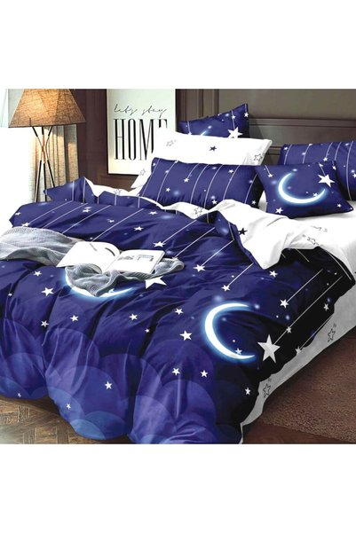 Lenjerii de pat Satin Finet Bed Linen Set, 6 Pieces, 2 Person Bed, Elegant Pu...
