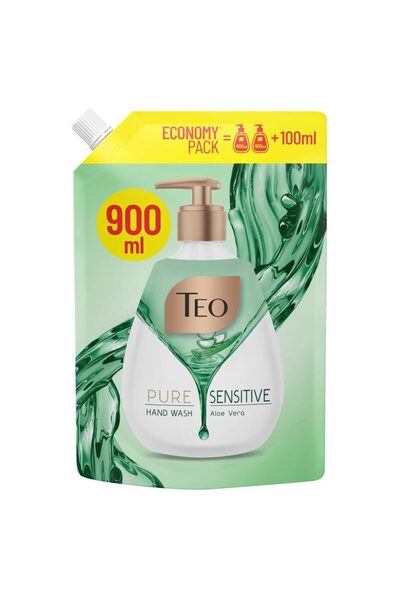 Generic Brand Течен сапун, Тео, Пълнител 900 мл Pure Sensitive