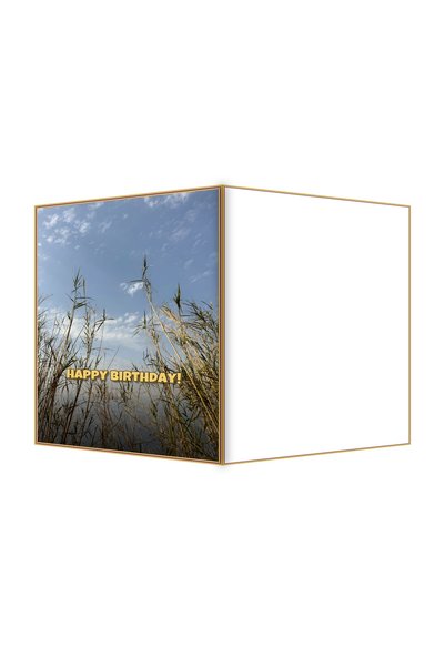 OEM Felicitare Aniversare Tulpini de Stuf Stivuite, Design Elegant, 13.3x19.4...