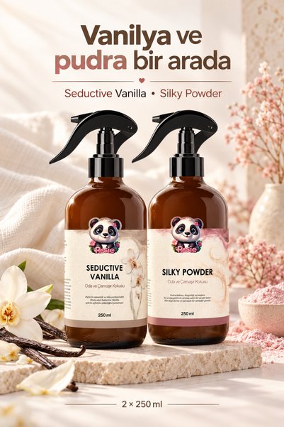 Rosie Seductive Vanilla ve Silky Powder 2’li Oda Kumaş Spreyi 250 ml