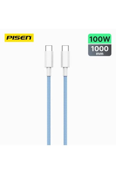 Pisen USB C to USB C Cable, PD 100W Braided USB C Fast Charging Data Cable fo...