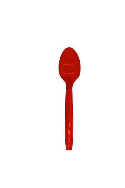 Generic Brand Set 16 Linguri de Unică Folosinta, din Plastic, 15 cm, Roșu