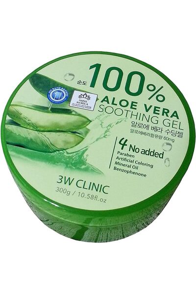 3W CLINIC جل الألوفيرا المهدئ والمرطب للبشرة والجسم