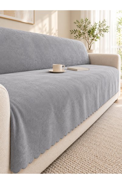 Faiend Dot-Patterned Matte Velvet Sofa Cover, 165x205, Soft-Textured Chair Sh...
