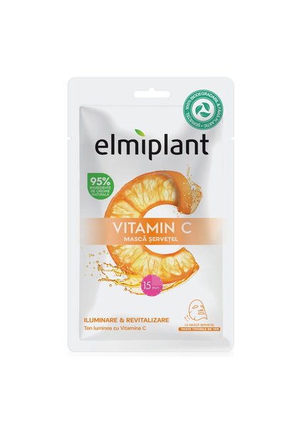 Generic Brand Mască Servetel Pentru Fată, Elmiplant, Vitamin C, Pentru Ilumin...