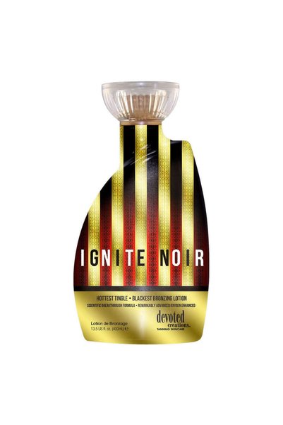 Devoted Creations Cremă pentru solar Ignite Noir, Loțiune cu senzație de furn...