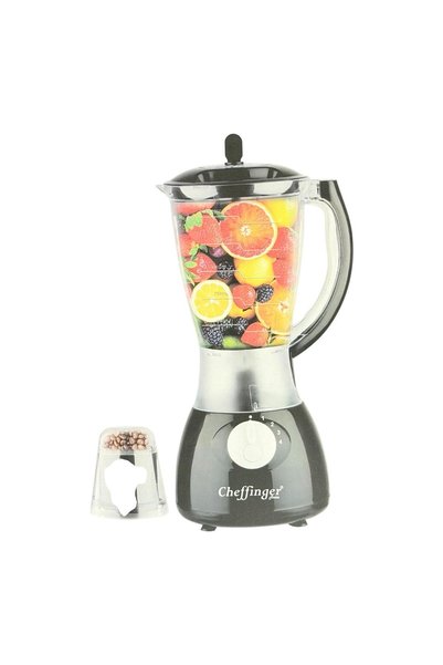 cheffinger Blender electric Home CF-PB1.5 Negru – 1000W, vas de sticlă de 1.5...