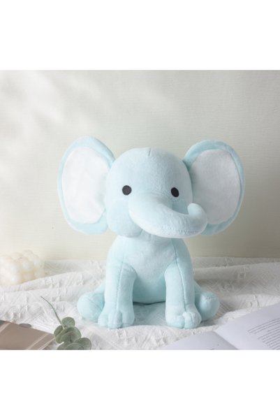 Choice 25cm Light blue white ear 25cm/9.84in Soft Elephant Plush Stuffed Anim...