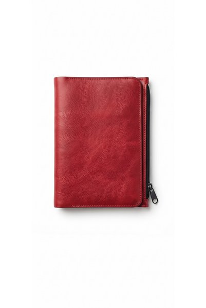 GALANDE Hakiki Deri Defter Kılıfı İçi Organizer Fermuarlı Cepli Kartlıklı / İ...