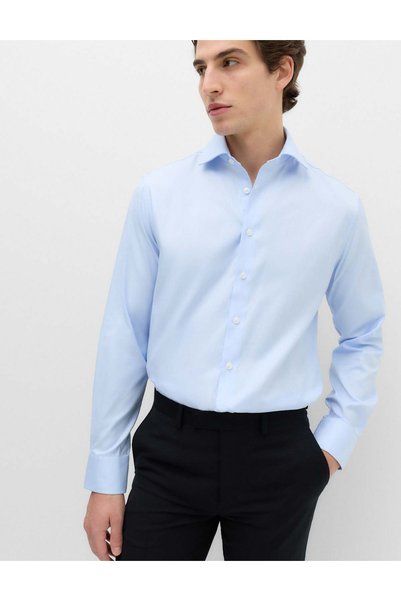 Marks & Spencer Cămașă de lux din twill de bumbac, croială slim fit