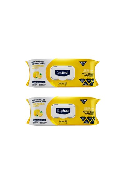 Deep Fresh Şerveţele umede pentru multi suprafeţe cu Lămâie, bicarbonat şi oț...