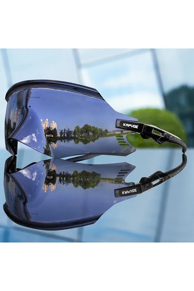 KAPVOE 1LENS color-10 Cycling Sunglasses Cycling Glasses UV400 MTB Bicycle Ey...