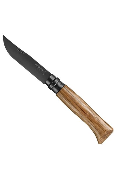 Opinel OP-002172 Inox Black Edition No 8 Meşe Saplı Siyah Paslanmaz Outdoor