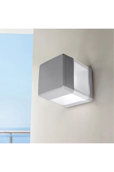 FUMAGALLİ Aplică de perete ELISA GX53 10 W gri transparent IP55 165 x 126 x 1...