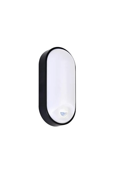 Horoz Corp de iluminat LED Palermo 15 W 3 CCT IP54 negru cu senzor de mișcare