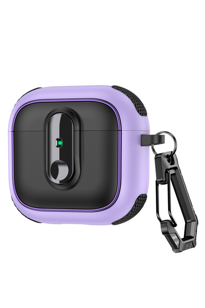 Choice For Airpods 4 PURPLE Armor locking clasp Earphone Cover For AirPods 4 ...