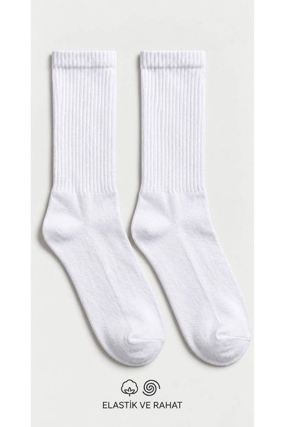 tenis çorap,beyaz unisex çorap, pamuk çorap
