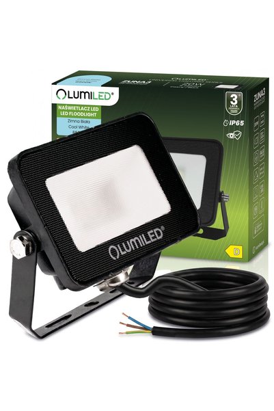 Lumiled ZUNA3 20W 2400lm 6500K IP65 Proiector LED Negru