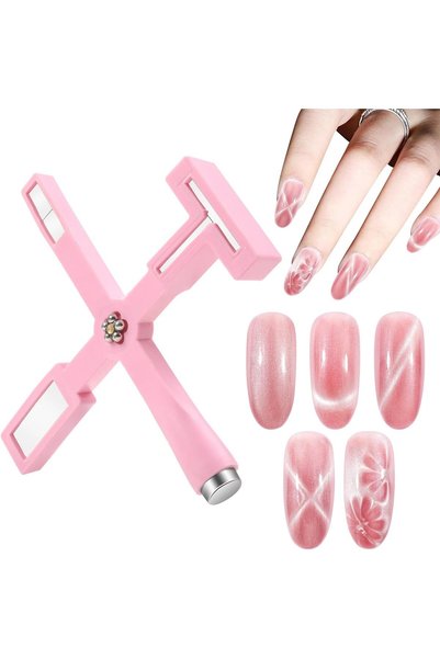 GLOBAL FASHION Professional 5-in-1 Multi-Functional Cat Eye Nail Magnet Tool ...