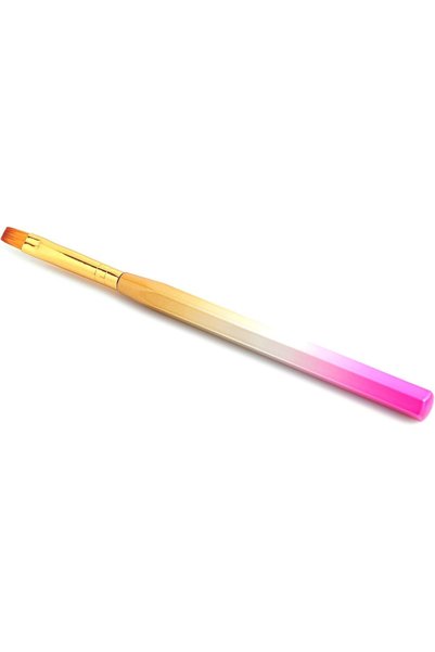 GLOBAL FASHION Professional Nail Art Gradient Pen with Flat Fine Brush - Crea...