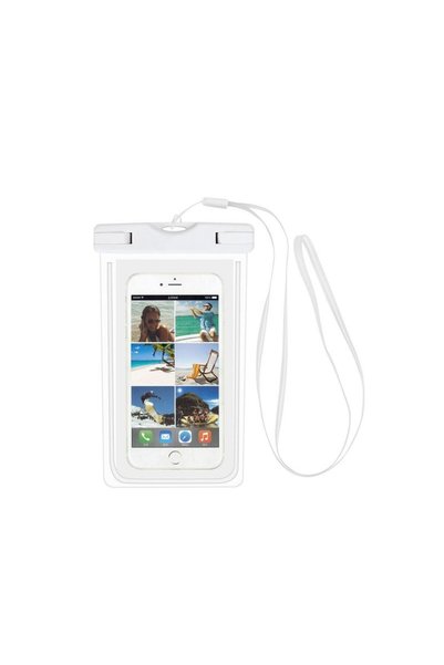 Jumbo Husa Rezistenta la Apa pentru Telefon Mobil Alba 19.5x11.5cm