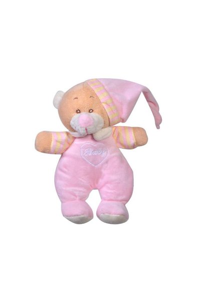 Jumbo Jucarie Zornaitoare Ursulet de Plus Roz 18cm