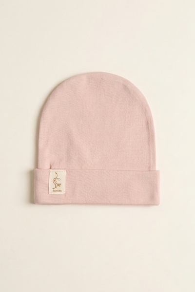 LOGO AKSESUAR Unisex Baby 100% Cotton Interlock Beanie with "Nature" Print, 0...